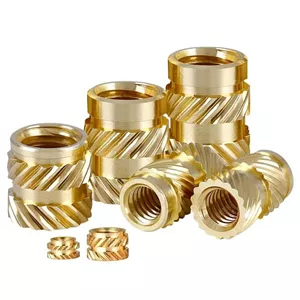 مهره برنجی آجدار خمیده سایز M3X4.5X5mm