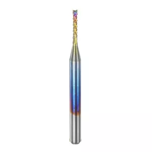 فرز برشکاری و حکاکی کارباید پوشش آبی 1.0x3.175mm
