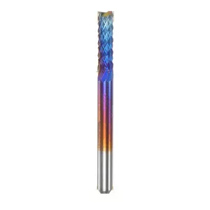 فرز برشکاری و حکاکی کارباید پوشش آبی 3.0x3.175mm