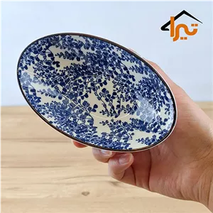 مزه خوری قایقی شمشاد پاشاهوم سایز 25/5 اینچ کد 1571