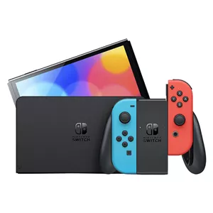 کنسول بازی هیبریدی نینتندو مدل Switch - OLED Neon Blue and Neon Red ظرفیت 64 گیگابایت