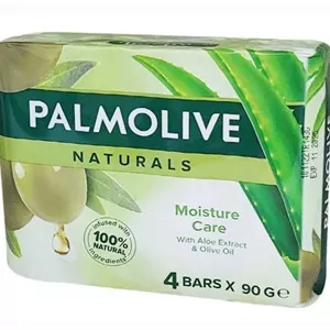 صابون پالمولیو بسته4 تایی با عصاره آلوئه ورا و روغن زیتون 90 گرمی