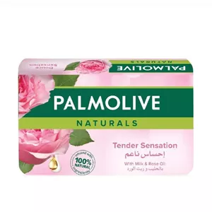 صابون پالمولیو بسته4 تایی با عصاره شیر و گل رز 90 گرمی