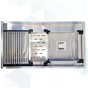 سینک استیل بنتو دستساز مدل 90D ظرفشویی ضخیم 1.2 میل