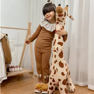 ست بلوز شلوار دخترانه یقه گل