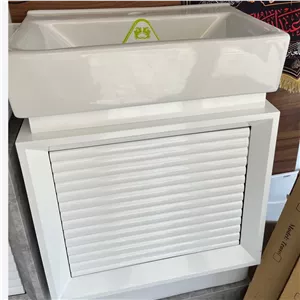روشویی کابینتی pvc سفید سایز 45 در 31 با سنگ پارس سرام