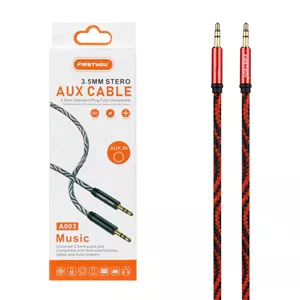 کابل صدا FIRSTYOU AUX مدل  A003 سفید-مشکی گارانتی سلامت فیزیکی کالا