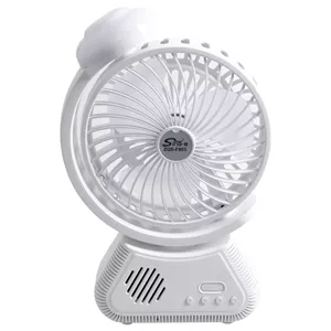 پنکه رومیزی اسپیکردار شارژی سینگ مدل ZQS-F803 ظرفیت 6000 میلی‌آمپر ساعت