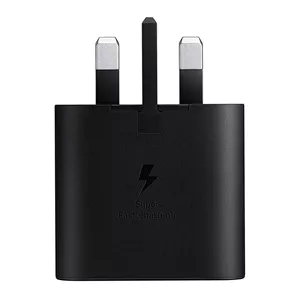 شارژر 25 وات سامسونگ مدل l T2510 آداپتور فست شارژ Samsung Super Fast Charging گارانتی سلامت فیزیکی کالا  مهلت تست 7 روزه سفید