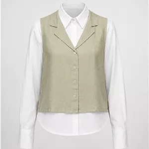 ست شومیز نخی و وست لینن زنانه H&M کد۰۵۷