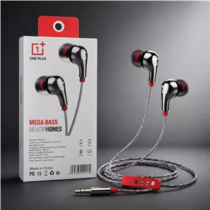 هدفون با سیم وان پلاس (OnePlus) مدل O-1 با جک 3.5 میلی‌متری و کابل کنفی مقاوم