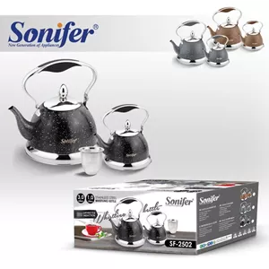 ست کتری و قوری سوت‌ زن سونیفر مدل SF-2502 | طراحی گرانیتی
