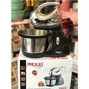 همزن کاسه دار مکسی مدل MX-903 قدرت ۲۰۰ وات با کاسه استیل