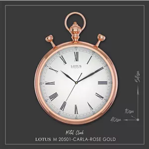 ساعت فلزی کارلا آنتیک لوتوس مدل CARLA کد M-20501 رنگ ROSEGOLD
