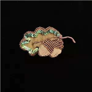 گلسینه جواهردوزی برگ بلوط
