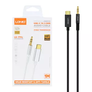 کابل AUX تایپ سی LDNIO مدل LS-Y91C با گارانتی