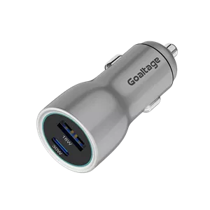 شارژر فندکی ۴۸ وات گلتیج مدلGoaltage CH12 | بدنه آلومینیومی با قابلیت PD و Quick Charge | گارانتی 6 ماهه