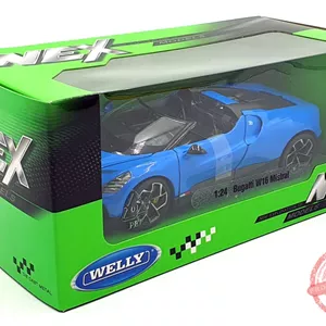 ماکت ماشین Bugatti W16 Mistral 1.24 برند WELLY