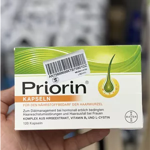کپسول پریورین بایر Priorin اصل آلمان | مکمل تقویت و جلوگیری از ریزش مو بانوان 120 عددی