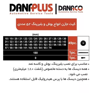 بوش و بلبرینگ جازن 52 عددی داناپلاس مدل D17452