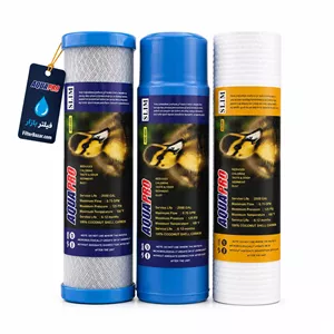پک فیلتر سه مرحله‌ای دستگاه تصفیه آب آکواپرو تایوان (AQUAPRO) 