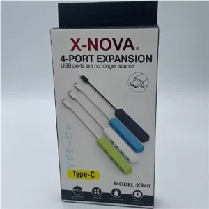 هاب 4 پورت USB-C مارک X-NOVA مدل X940