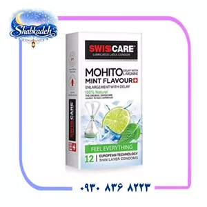 کاندوم تاخیری موهیتو نعنا سوئیس کر Swisscare Mohito Mint Flavour