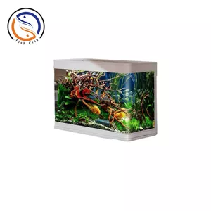 اکواریوم شیشه خم 100-38-59 سانت دلسا قابدار رنگ سفید مدل GL-1000