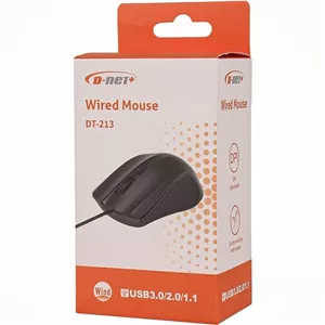 موس مشکی برند d_net مدل dt_213