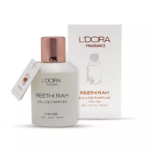 عطر ادوپرفیوم زنانه مدل REETHI RAH برند فرگرنس حجم ۱۰۰ میلی لیتر لدورا