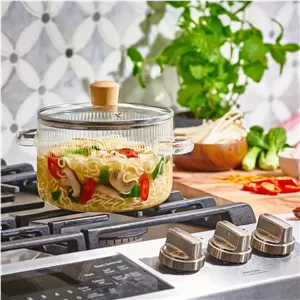 قابلمه پیرکس درب چوب 