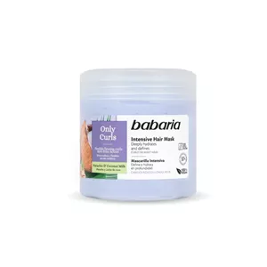 ماسک مو اسپانیایی باباریا Babaria مناسب موی فر حاوی پسته و شیر نارگیل 400 میل