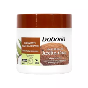 ماسک مو اسپانیایی باباریا Babaria Aceite De Coco حاوی روغن نارگیل مناسب موهای معمولی 400 میل