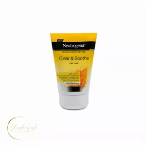 ماسک خاک رس Clear & Soothe نوتروژینا Neutrogena با زردچوبه مخصوص پوست چرب حجم 75 میل