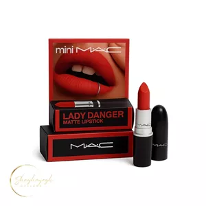 رژ لب مینی مات مک لیدی دنجر MAC Mini Matte Lipstick Lady Danger 1.8g