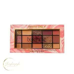 پالت سايه چشم 15 رنگ نود و صورتی تکنیک Invite Only تکنیک 22.5 گرم  Technic Invite Only Eyeshadow Palette 22.5g