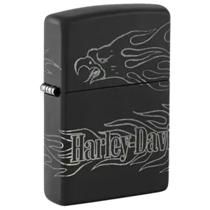فندک زیپو مدل 46310 Harley Davidson Black Matte Eagle Zippo Lighter