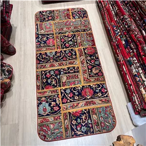 کلاژ فرش دستبافت مدل چهل تکه  کد 1356