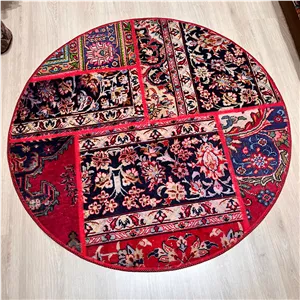 کلاژ فرش دستبافت مدل چهل تکه  کد 1402