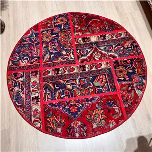 کلاژ فرش دستبافت مدل چهل تکه  کد 1401