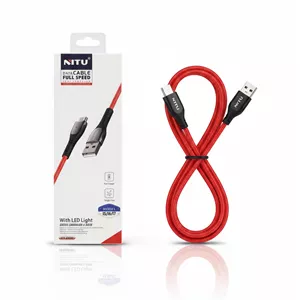 کابل شارژ سریع نیتو NITU NT-UC57 با LED و طراحی تخت