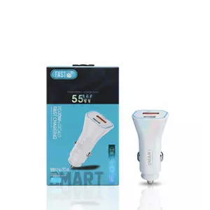 شارژر فندکی فست (FAST) مدل WKN 704 پورت PD USB سوپر فست شارژ
