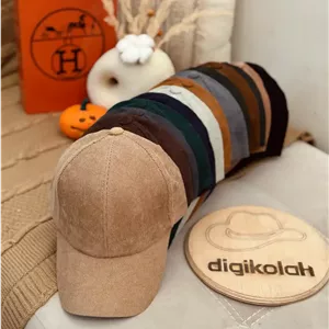 کلاه کپ مخمل کبریتی ریز 58167