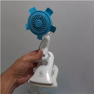 پنکه گیره‌ای برقی CAMRY مدل MIR110-5 | پنکه رومیزی و دیواری کم‌صدا 11 وات 5 پره