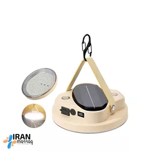چراغ کمپینگ خورشیدی هوشمندو شارژی مدل LED-KK451 | دارای خروجی USB