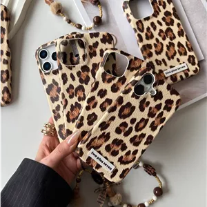 قاب Leather leopard مخصوص آیفون سری ۱۳ تا ۱۷