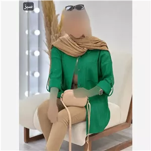 شومیز زنانه مدل نیکا جنس ایوا پلاس درجه یک فری سایز با جیب کاربردی