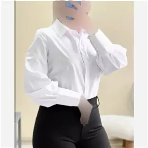 شومیز زنانه سفید ساده جنس تترون خنک فری سایز 36 تا 48