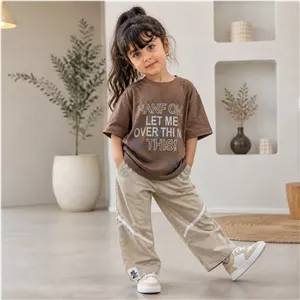 ست تیشرت و شلوار بچگانه اسپرت دخترانه و پسرانه مناسب خواهر برادری