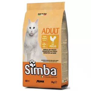 غذای خشک گربه بالغ سیمبا مونژه طعم مرغ Simba food for cats whit Chicken وزن 400 گرم